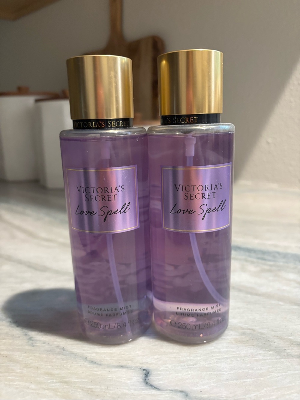 Victoria's Secret Love Spell Fragrance Mist - Gold & Purple